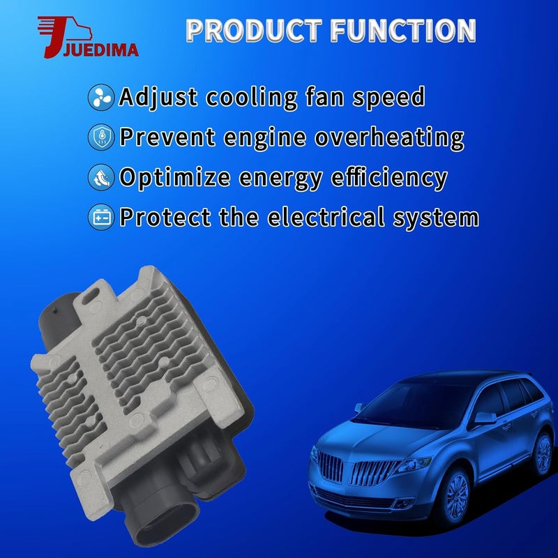 JUEDIMA Store Engine Cooling Fan Control Module Fits for 2006-2015 Flex 3.5L, Edge 2.0L 3.5L 3.7L, Crown Victoria 4.6L; MKX 3.5L 3.7L; Grand Marquis 4.6L Replaces 6W1Z-8B658-AC 6W1Z-8B658-AB 940002904 - Image 5